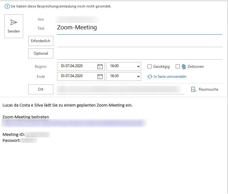 outlook einladungsfenster fuer zoom calls screenshot