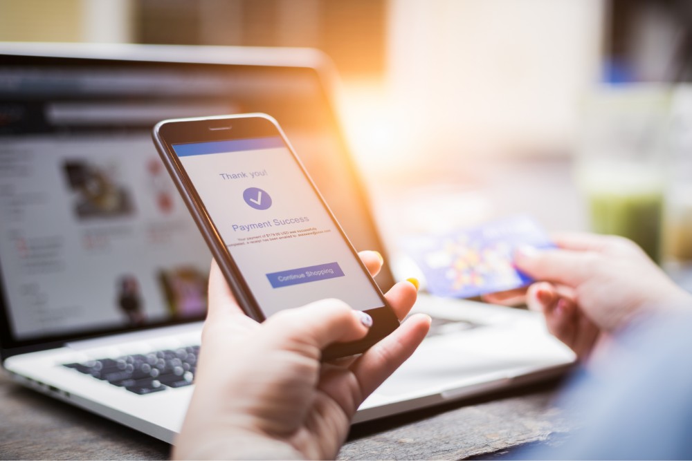 online bezahlung auf dem smartphone