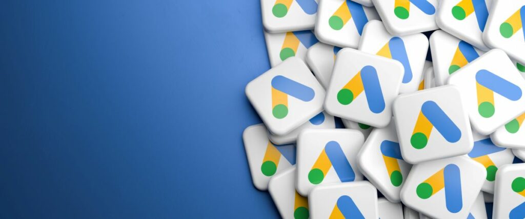 google-ads-2023-icons-auf-blauem-grund